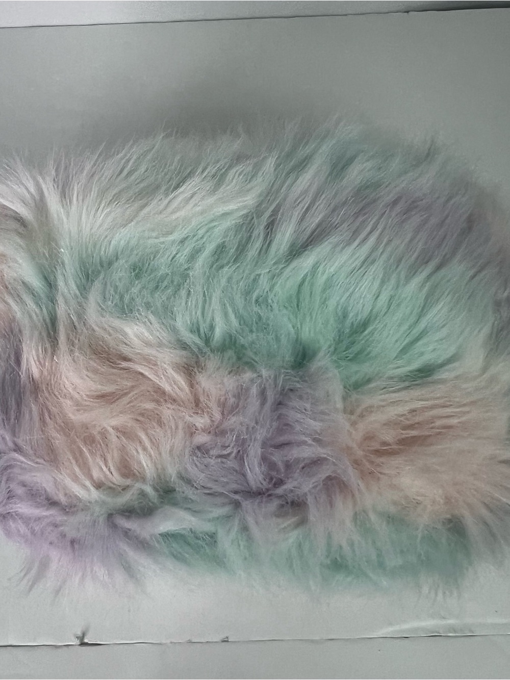 Pottery Barn Teen-Faux Fur Mani Pedi Lap desk Unicorn Multi Color Storage/Mirror - Picture 9 of 16